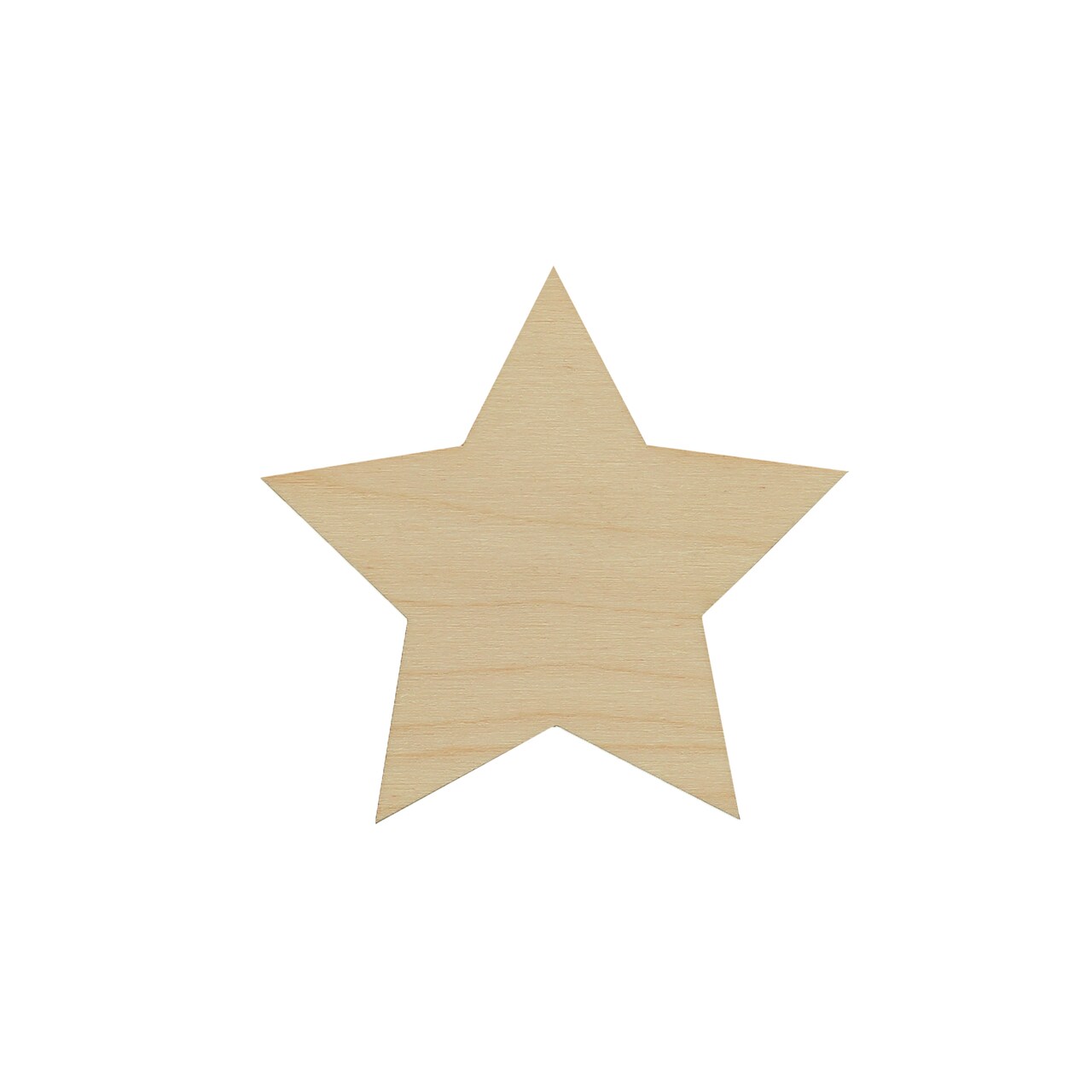 Essentials By Leisure Arts Arts Flat Wood Shape 24pc Stars
